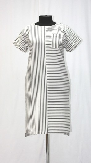 Платье - 0169 круги на белом