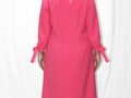 Платье - 0163 ярко-розового цвета