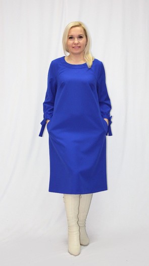 Платье - 0164 синего цвета